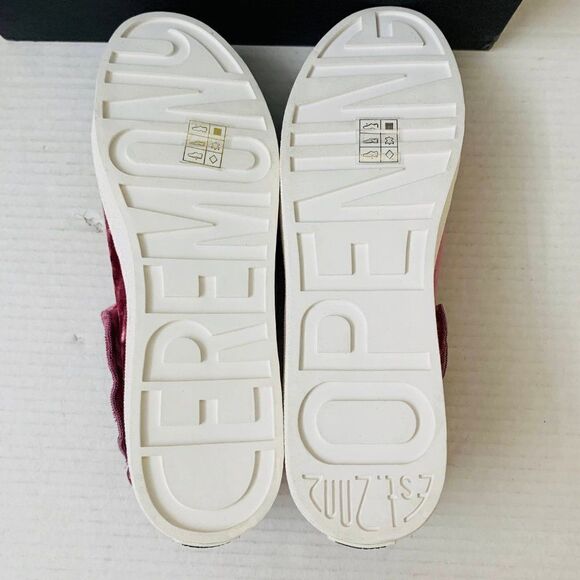 Opening Ceremony Didi Velvet Ruffle Sneaker Pink - Picture 11 of 12